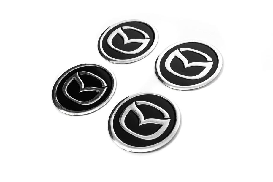 Mazda Aufkleber für Felgendeckel V1 60mm (4Stk) Foto 2