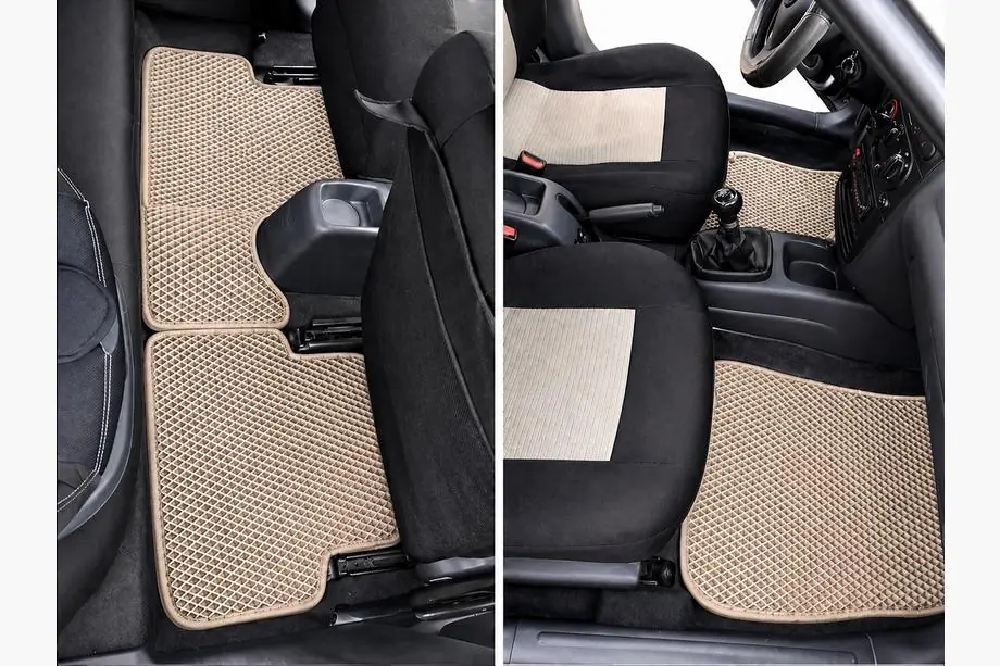 Daewoo Lanos 1998-2017 EVA Fußmatten (Beige) Image