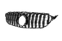 Mercedes C-class W205 2014-2021 Frontgrill Panamericana GT Schwarz (für Avantgarde/AMG-Line/C43 AMG) Foto 7