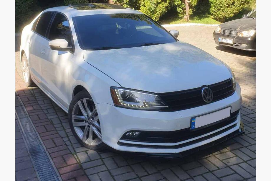 Volkswagen Jetta 2011-2018 Frontlippe Stoßstange Lip (2010-2018, Schwarz Glanz) Foto 10