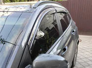 Hyundai Kona 2017-2023 Windabweiser mit Chromleiste (4 Stk, Niken) Foto 6