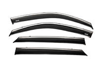 Peugeot 2008 2019- Windabweiser mit Chromleiste (4 Stk, Niken) Foto 4