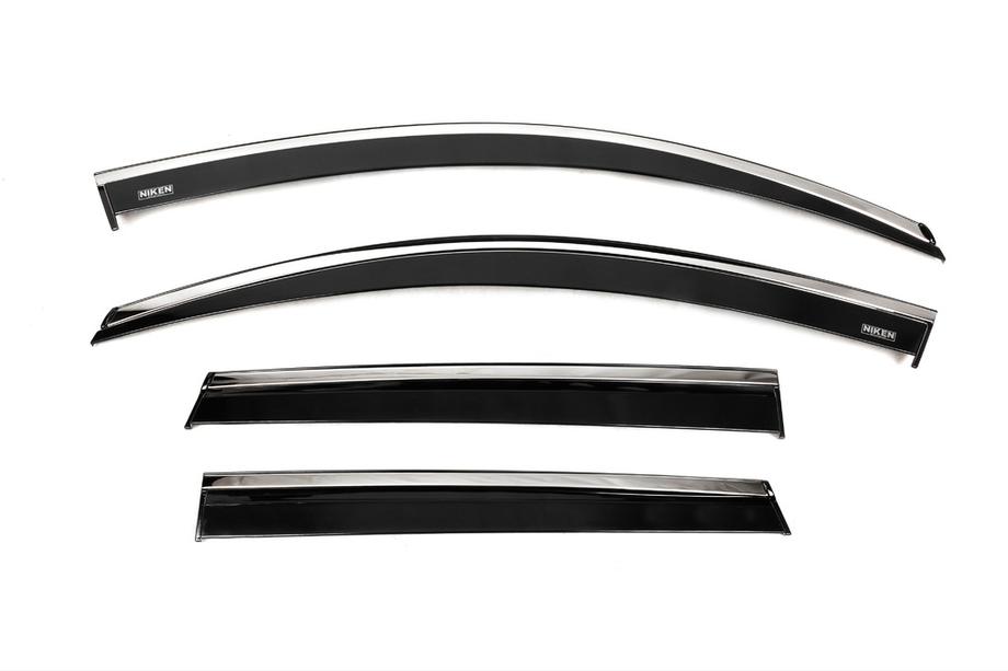 Skoda Karoq 2018- Chrom Windabweiser (4 Stk, Niken) Image