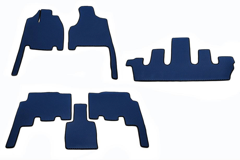 Chrysler Voyager 2001-2007 Fußmatten (3 Reihen, EVA, blau) Image