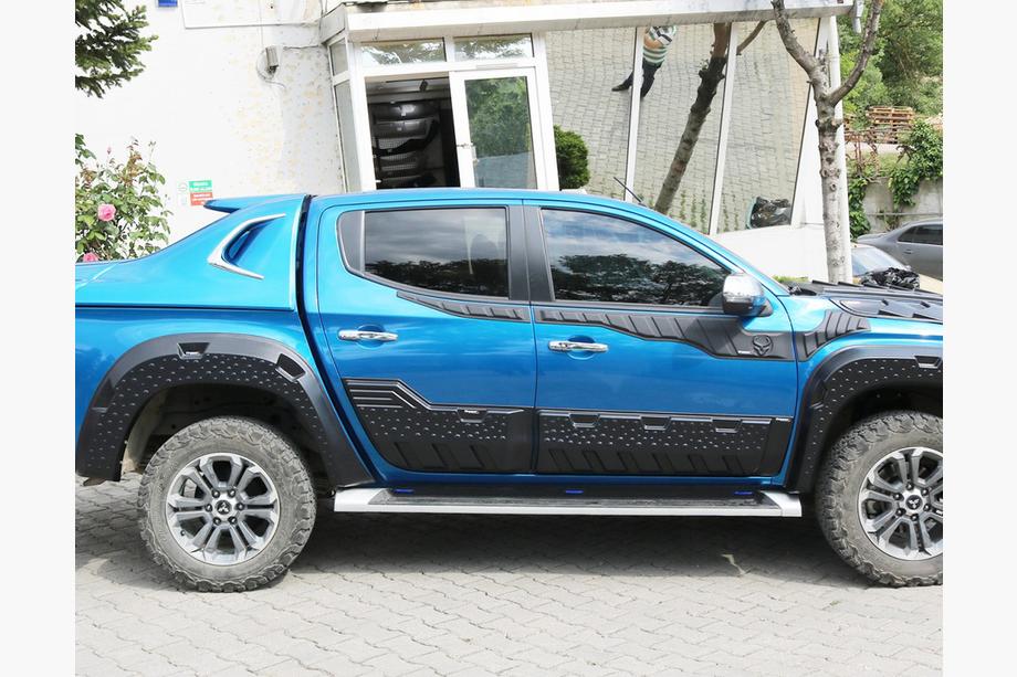 Mitsubishi L200 2015-2024 Türleisten EuroCap (6 Stk, ABS) Foto 6