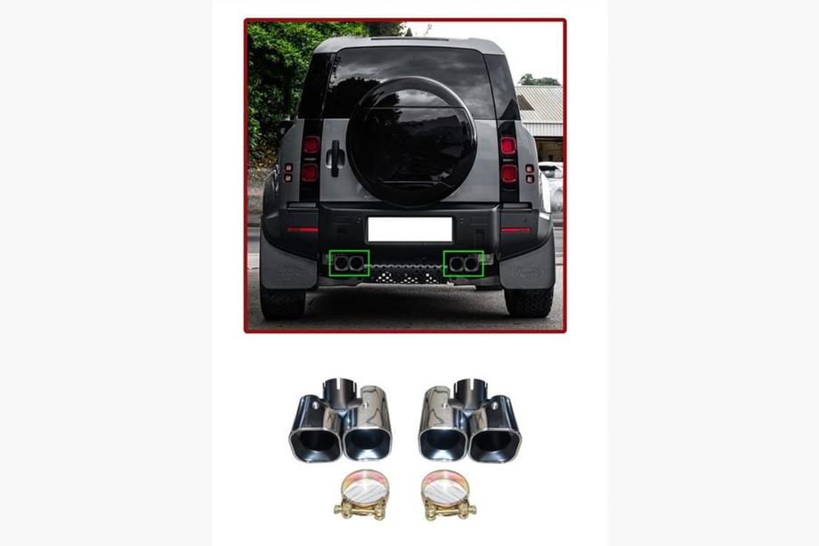 Land Rover Defender 2019- Auspuffblenden (2 Stk) Image