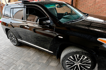 Toyota Highlander 2008-2013 Windabweiser mit Chromleiste (4 Stk, Niken) Foto 2