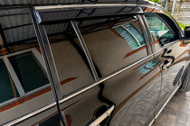 Toyota Highlander 2008-2013 Windabweiser mit Chromleiste (4 Stk, Niken) Foto 7