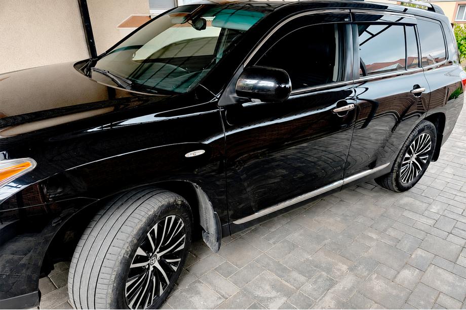 Toyota Highlander 2008-2013 Windabweiser mit Chromleiste (4 Stk, Niken) Image