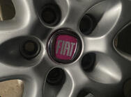 Fiat Felgendeckel V2 49/42.5 mm rot (4 Stk, 0735448759) Foto 2