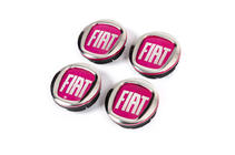 Fiat Felgendeckel V2 49/42.5 mm rot (4 Stk, 0735448759) Foto 3