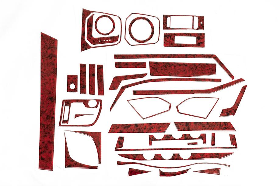 Volkswagen T6 2015-2024 Armaturenbrett Abdeckungen (2020+) Holz Image