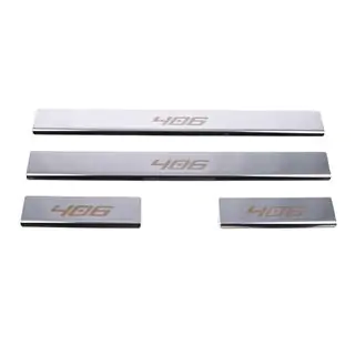 Einstiegsleisten Carmos (4 Stk, Edelstahl) Peugeot 406 1995-2004 Foto 2