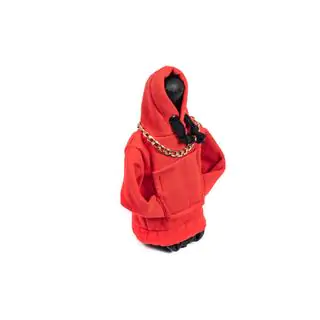 Schaltknauf Abdeckung Hoodie-Stil (rot, schwarzes Band) Foto 2