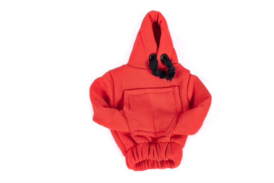 Schaltknauf Abdeckung Hoodie-Stil (rot, schwarzes Band) Foto 4