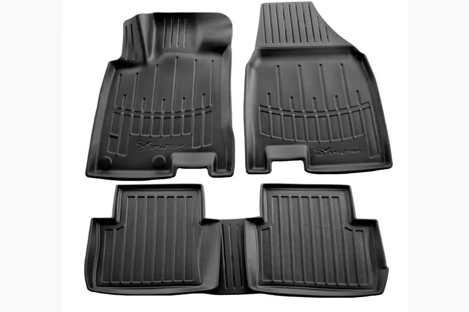Nissan Qashqai 2010-2014 Stingray 3D Gummimatten (für +2, 5-teilig, Polyurethan) Image