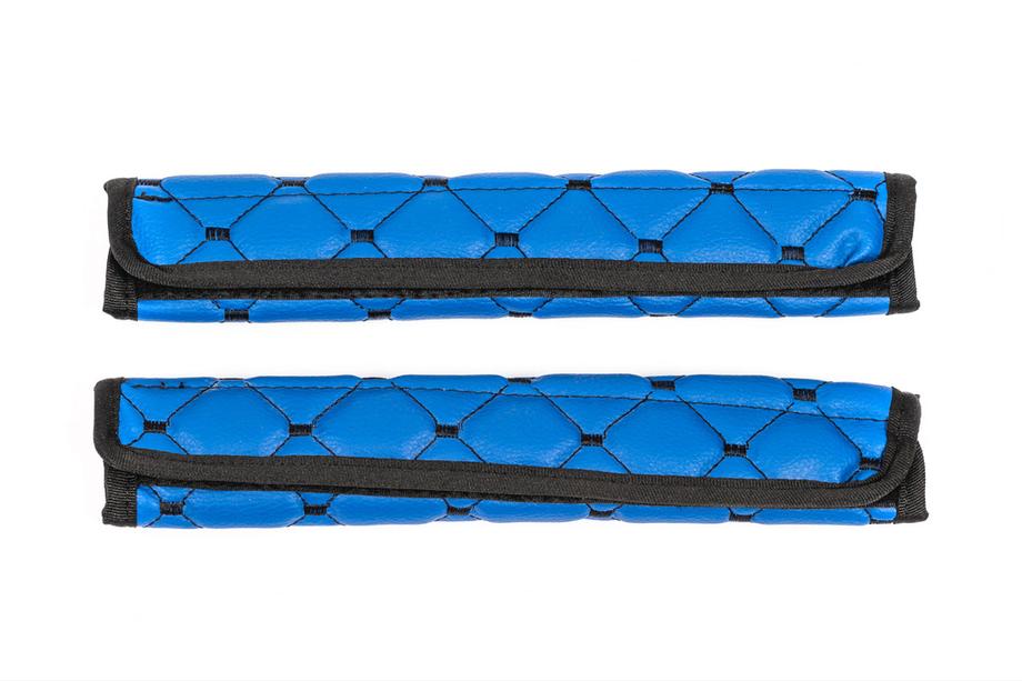 Sicherheitsgurtpolster ECO (2 Stk, Blau mit schwarzer Naht) Foto 5