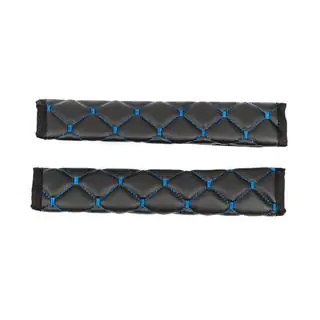 Sicherheitsgurtpolster ECO (2 Stk, Schwarz mit blauer Naht) Foto 4