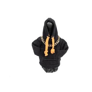 Schaltknauf Abdeckung Hoodie-Stil (Schwarz, orange Kordel) Foto 1