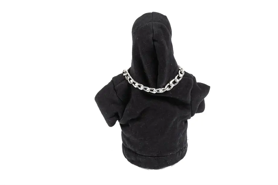 Schaltknaufhülle Hoodie-Style (Schwarz, weiße Kordel) Foto 4