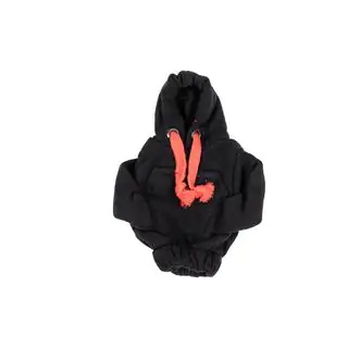 Schaltknaufmanschette Hoodie-Style (Schwarz, rotes Band) Foto 3