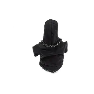 Schaltknaufmanschette Hoodie-Style (Schwarz, rotes Band) Foto 4