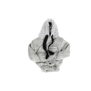 Schaltknauf Abdeckung Hoodie (grau, schwarzes Kordelband) Foto 2