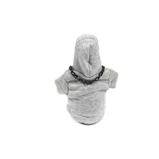 Schaltknauf Abdeckung Hoodie (grau, schwarzes Kordelband) Foto 4