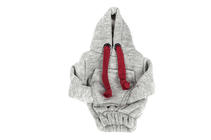 Schaltknauf Abdeckung Hoodie (grau, bordeauxrote Kordel) Foto 2