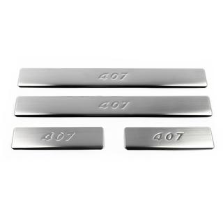 Einstiegsleisten Edelstahl (Omsa, 4 Stk) Peugeot 407 2004-2011 Foto 2