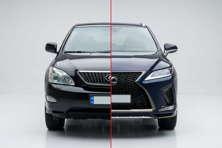 Lexus RX 2003-2009 Facelift Kit auf 2021 (Stoßstange, Scheinwerfer, Rückleuchten) Image