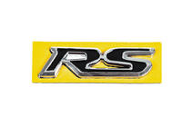 Honda Emblem RS schwarz mit Chrom (95mm x 25mm) Foto 1