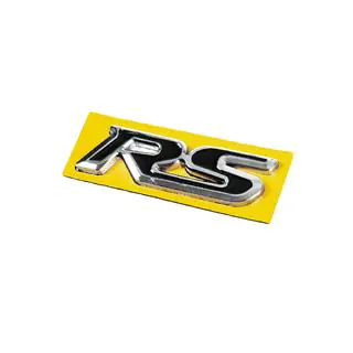Emblem RS schwarz mit Chrom (95mm x 25mm) Foto 2