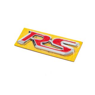 Emblem RS rot mit Chrom (95mm x 25mm) Foto 2