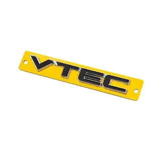 Emblem VTEC schwarz mit Chrom (110mm x 15mm) Foto 2