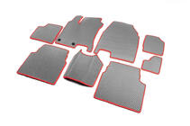 Nissan Qashqai 2007-2010 EVA Fußmatten für +2 (3 Reihen, grau) Foto 2