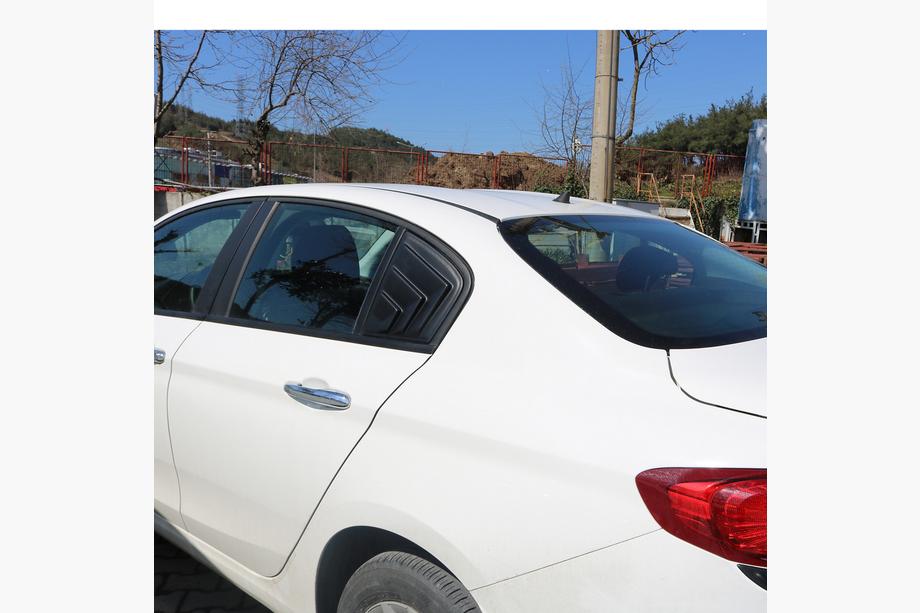 Fiat Tipo 2016- Fensterabdeckungen hinten EuroCap (2 Stk, ABS) Image