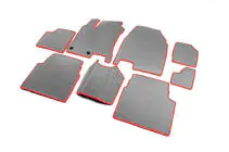 Nissan Qashqai 2010-2014 EVA Fußmatten für +2 (3 Reihen, grau) Foto 2