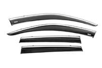 Volkswagen Touareg 2010-2018 Windabweiser mit Chromleiste (4 Stk., Niken) Foto 3