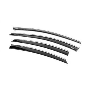 Windabweiser mit Chromleiste (4 Stk, Niken) Hyundai Elantra (MD/UD) 2011-2015 Foto 2