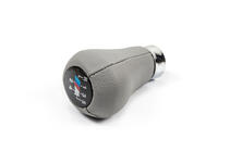 BMW 5 Series E34 1988-1995 Schaltknauf OEM (Kunstleder, grau glatt) Foto 1