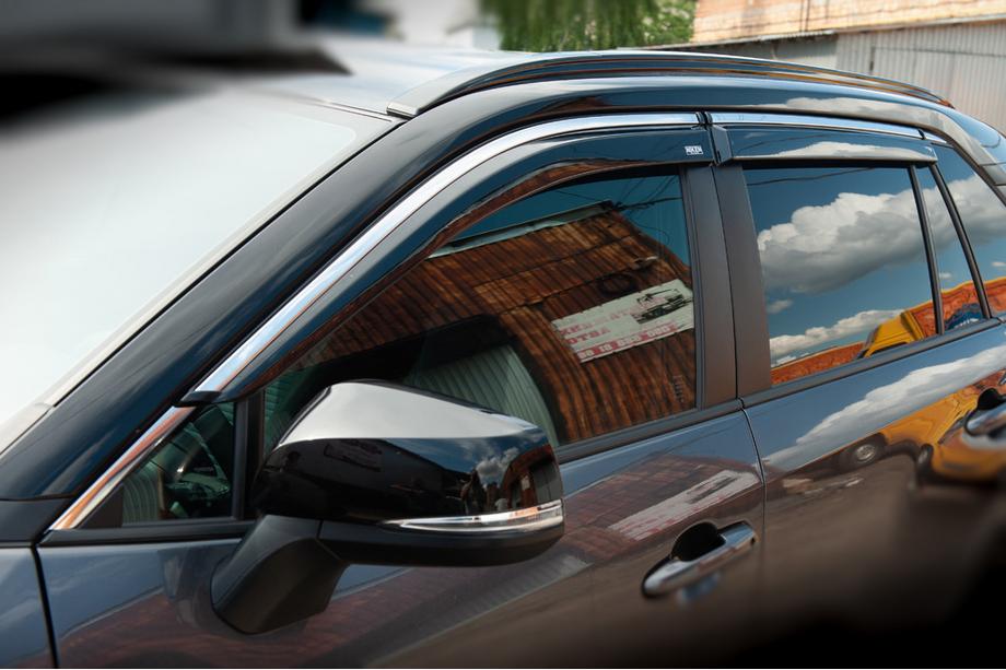Toyota Rav 4 2019–2025 Windabweiser mit Chromleiste (4 Stk, Niken) Image