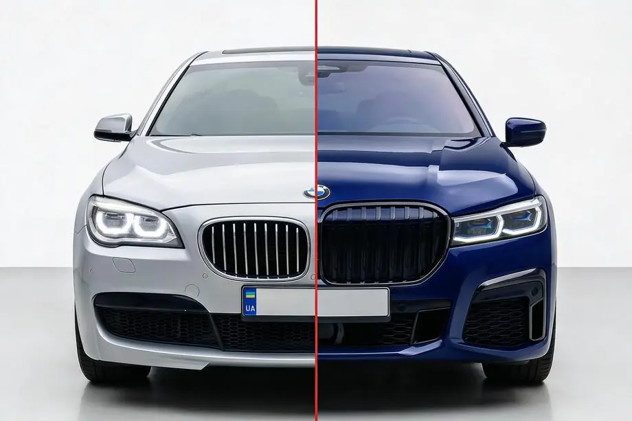 BMW 7 Series F01/F02 2008-2015 Facelift Kit auf G12 M760 (mit Austausch von Kofferraumdeckel und hinteren Kotflügeln) Image