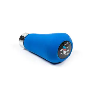 Schaltknauf OEM (Kunstleder, blau glatt) Foto 1