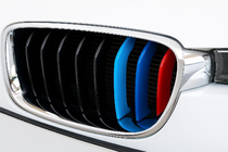 BMW 3 Series F30/F31 2012-2019 Zierleisten für Kühlergrill 8-Streben (3 Stk) Foto 1