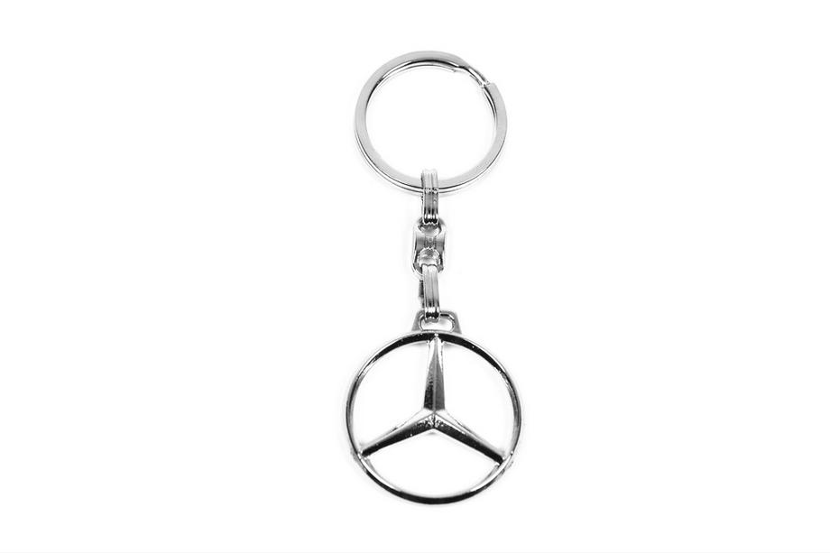 Mercedes-Benz Metallschlüsselanhänger mit Mercedes Logo Image