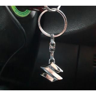 Metallschlüsselanhänger mit Suzuki Logo Foto 1