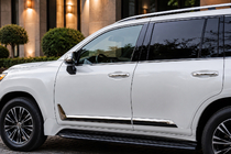 Lexus LX 500d/600 2022- Schwarze Türleisten F-Sport weiß+schwarz (4 Stk, ABS) Foto 2