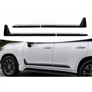 Schwarze Türleisten F-Sport weiß+schwarz (4 Stk, ABS)