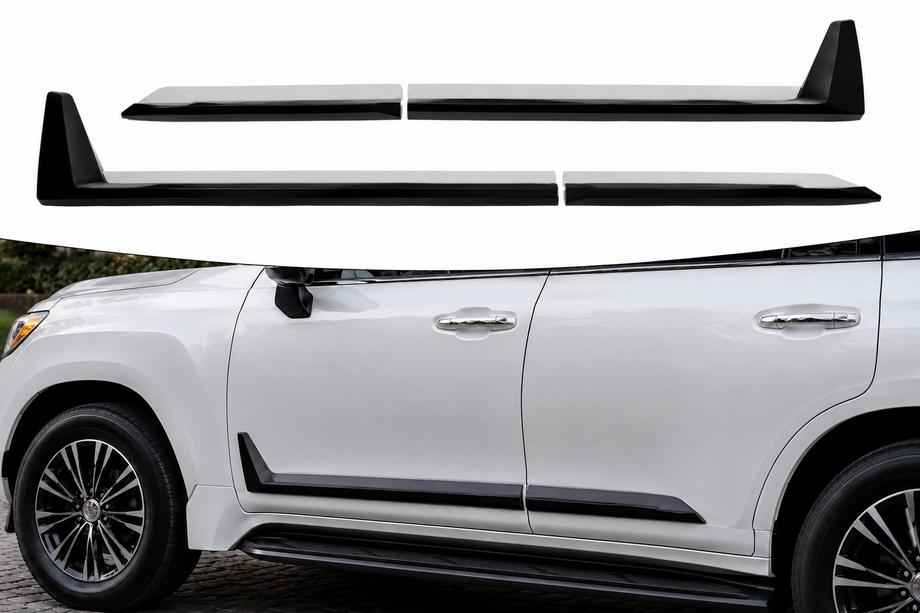 Lexus LX 500d/600 2022- Schwarze Türleisten F-Sport weiß+schwarz (4 Stk, ABS) Image